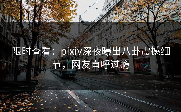 限时查看：pixiv深夜曝出八卦震撼细节，网友直呼过瘾