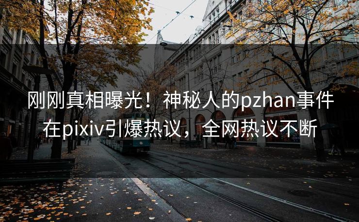 刚刚真相曝光！神秘人的pzhan事件在pixiv引爆热议，全网热议不断